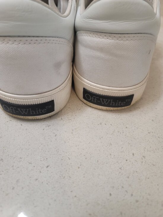 Off-White Vulcanized Men\'s Sneakers Size 41 EU/8 White Black main image 9
